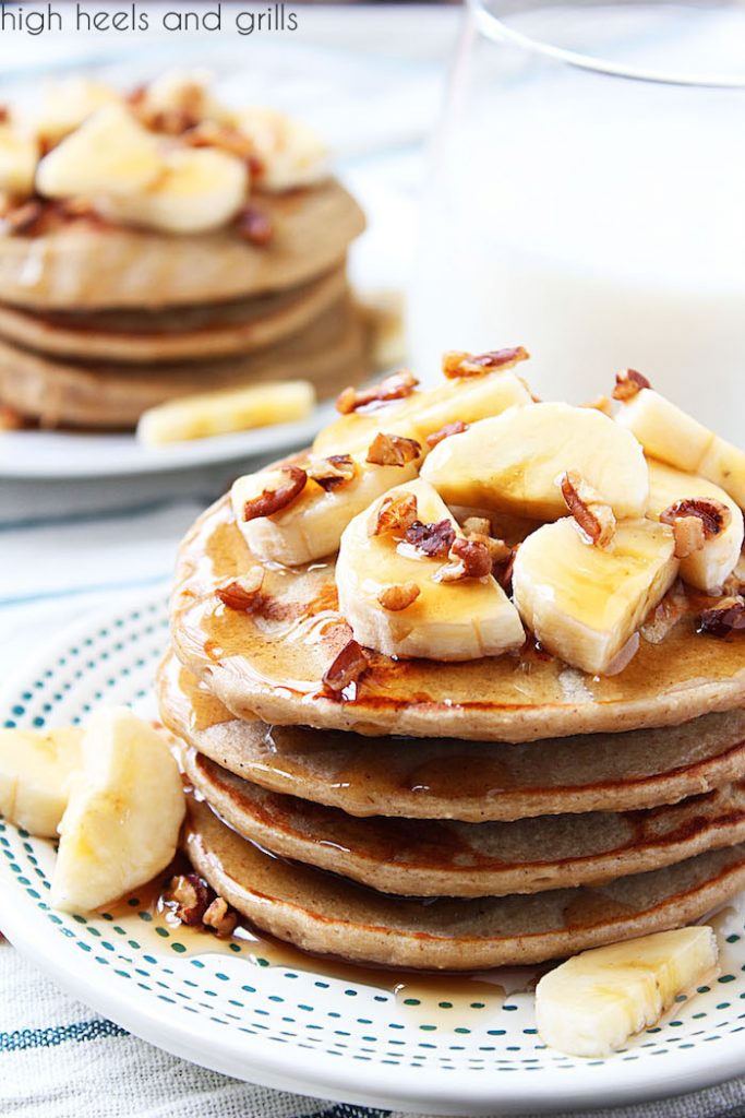 Healthy Banana Pancakes! | High Heels and Grills