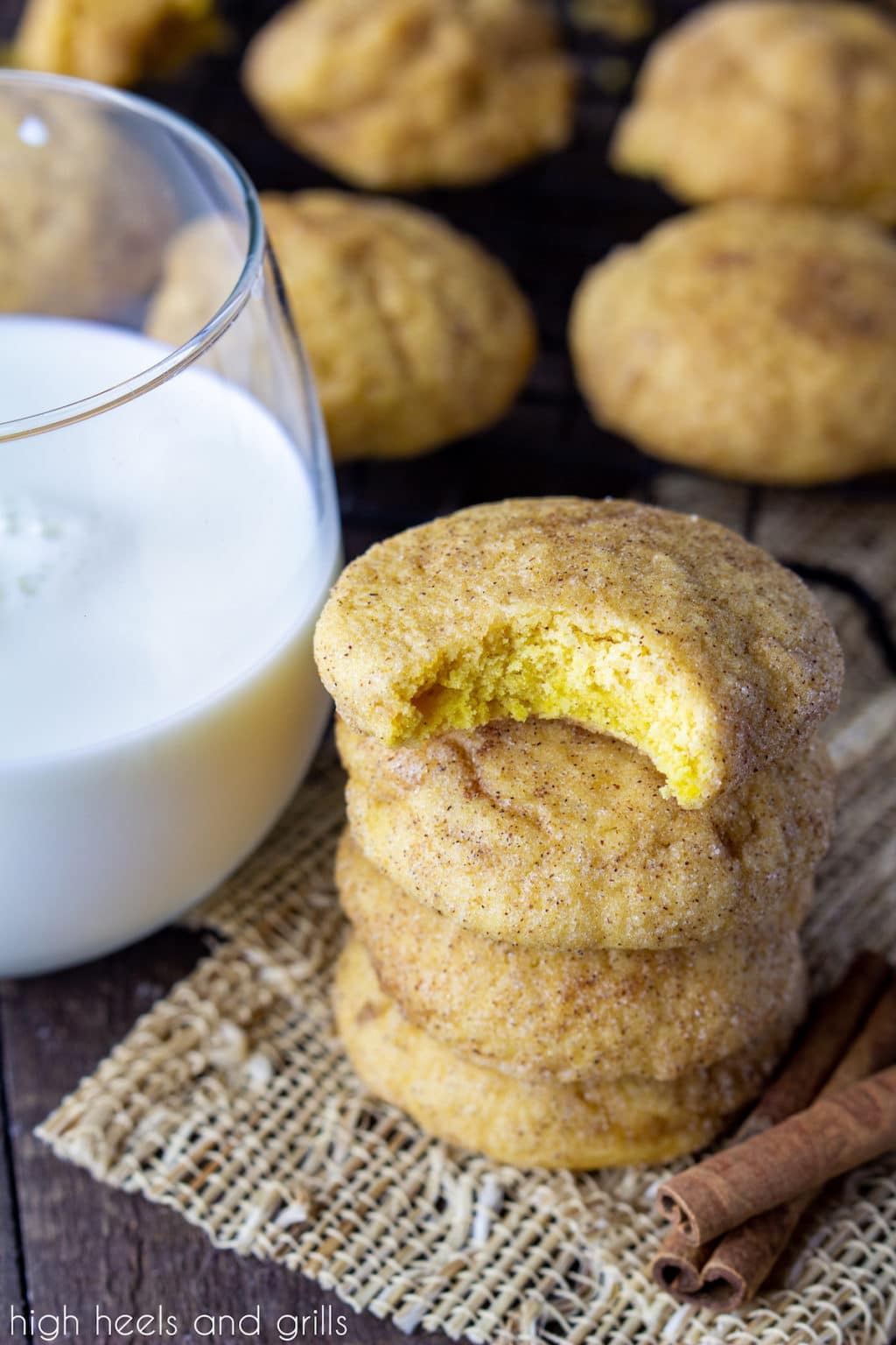 Pumpkin Snickerdoodles {so Soft A Chewy!} | High Heels And Grills