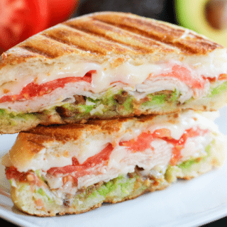 Turkey, Bacon, and Avocado Panini - High Heels and Grills