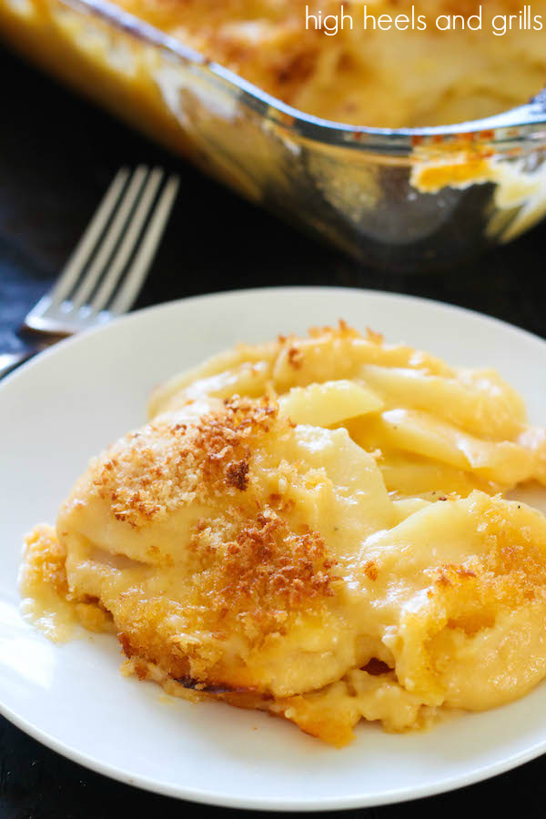 Cheesy Scalloped Potatoes | High Heels and Grills