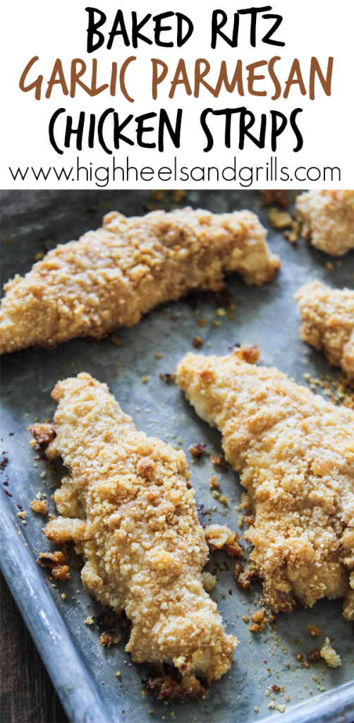 Baked Ritz Garlic Parmesan Chicken Strips