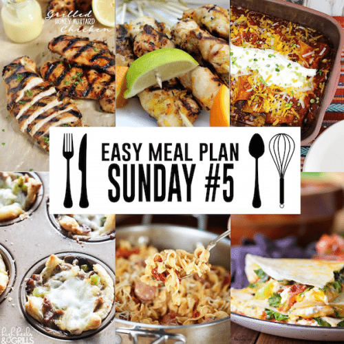 Easy Meal Plan Sunday #5 | High Heels and Grills